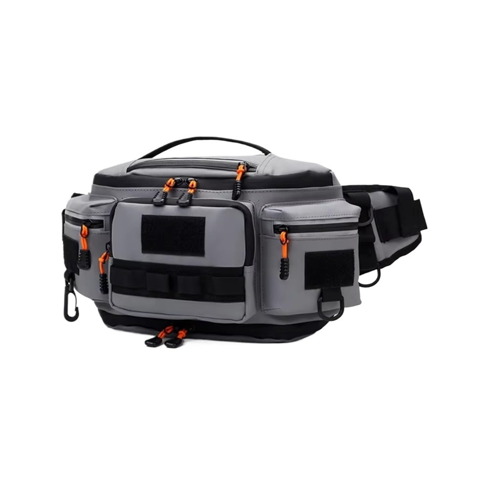 Marsupio da campeggio da viaggio per uomo ciclismo escursionismo sport all'aperto Crossbody Molle cintura tattica pesca marsupio, Grigio, Taglia unica, Artigiano