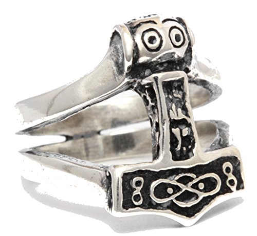 Marteau de Thor Anneau bague en argent bijoux viking mythologie scandinave taille 60