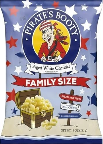 Pirate’s Booty Snack Puffs, Aged White Cheddar, 10 oz.
