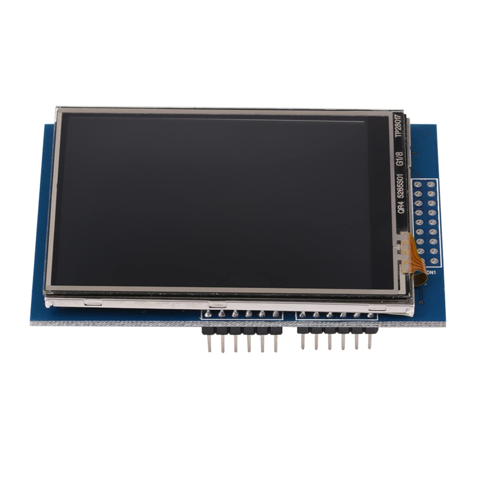 2.8 Inch TFT LCD Touch Screen Display Module, 240x320 Resolution, with Memory Card Slot, 4 Wire Resistive Touchscreen, 5V Compatible, Bright 4 White LED Backlight for Easy Visib