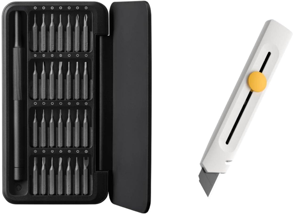 HOTO Precision Screwdriver Set with Box Cutter Utility Knife