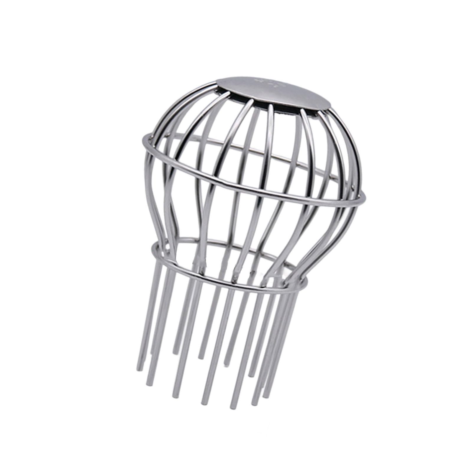 Upgraded Spherical Guards Drain Cover Steel Anti Clogging Design Drain Grate for Roof Balcony Easy Installation Upgraded Stainless Steel Spherical Cover