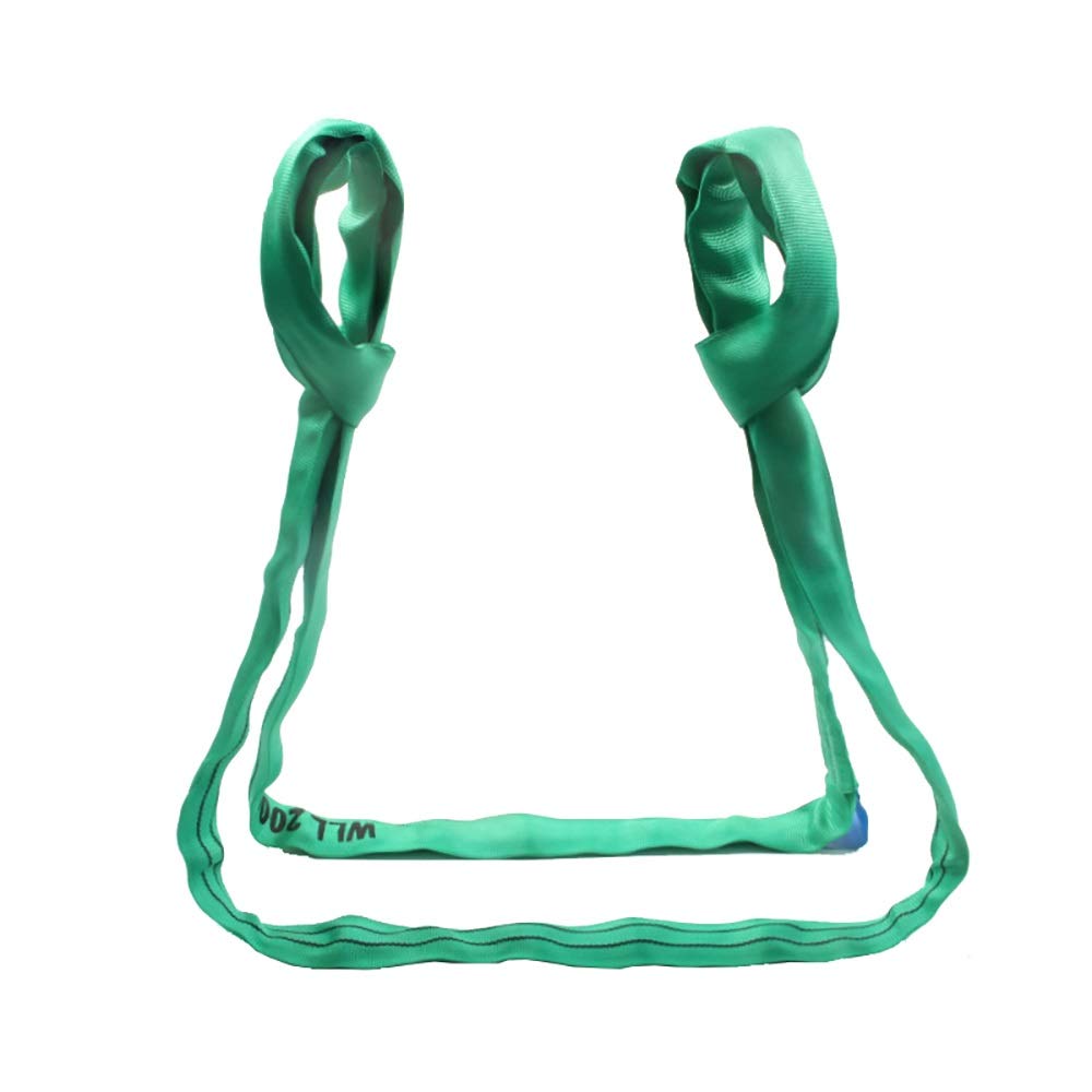 Elevación de la Banda móvil Eslinga de elevación con Cubierta de poliéster Doble de 2 toneladas con una Longitud de 1 a 10 m en la Lista de eslingas Verdes Resistente al Desgaste(1m)