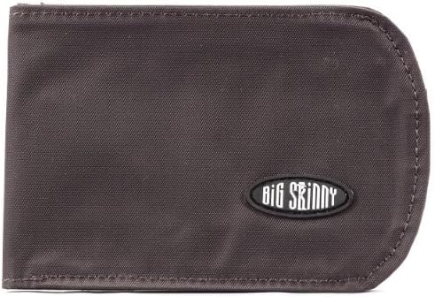 Big Skinny Men's Curve Bi-Fold Slim Wallet, Holds Up to 20 Cards, Brown