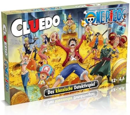 Winning Moves Cluedo One Piece Edition - Cluedo Spiel Detektiv Krimi Spiel One Piece Brettspiel - 2+ Jahren 12+ Jahren - Deutsch