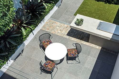 Fbts Prime Outdoor Chair Cushions Set Of 4 Patio Seat Cushions With Ties 16X17 Inch Red Paisley U-Shape Chair Pads For Outdoor Patio Garden Home Office Furniture #TOP6