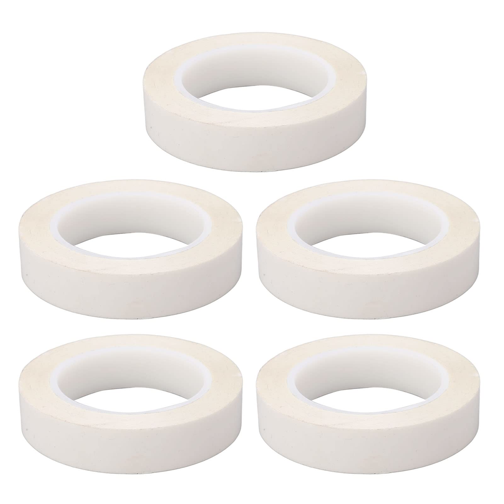 TANIQIACA 5PCS 0.05mm PET Insulation Adhesive Tape, White Heat Electrical Tape for Motor and Electronic Components Protection, High Temperature and Pressure, Good