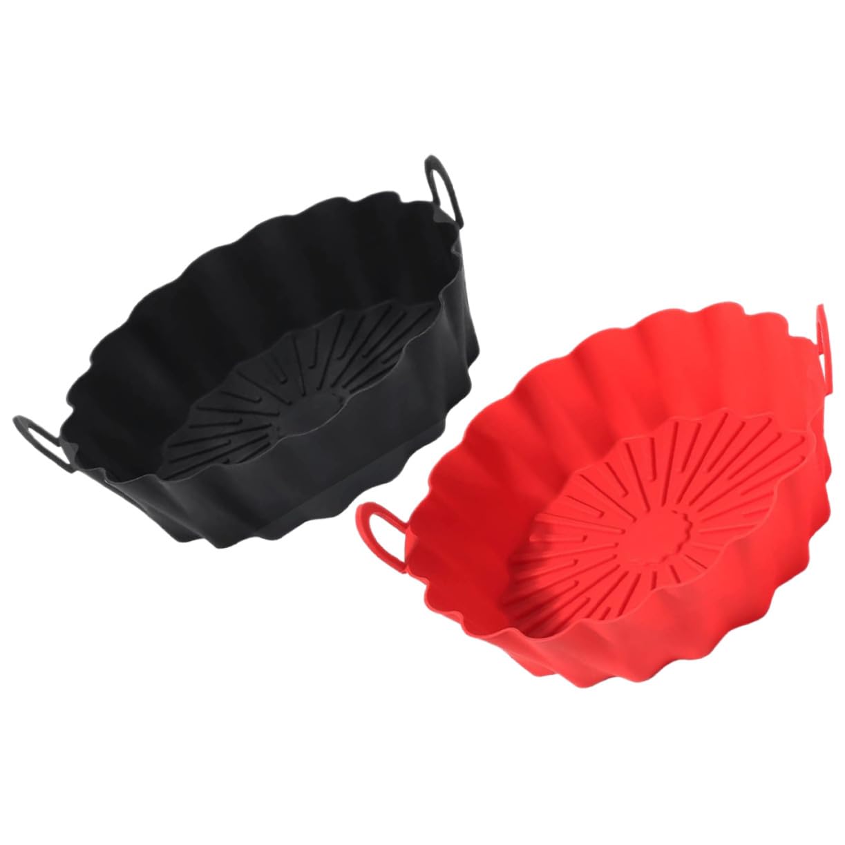Ipetboom 2pièces Tapis de Cuisson Antiadhésif Silicone pour Friteuse à Air Chaud Réutilisable et Résistant Chaleur Lot