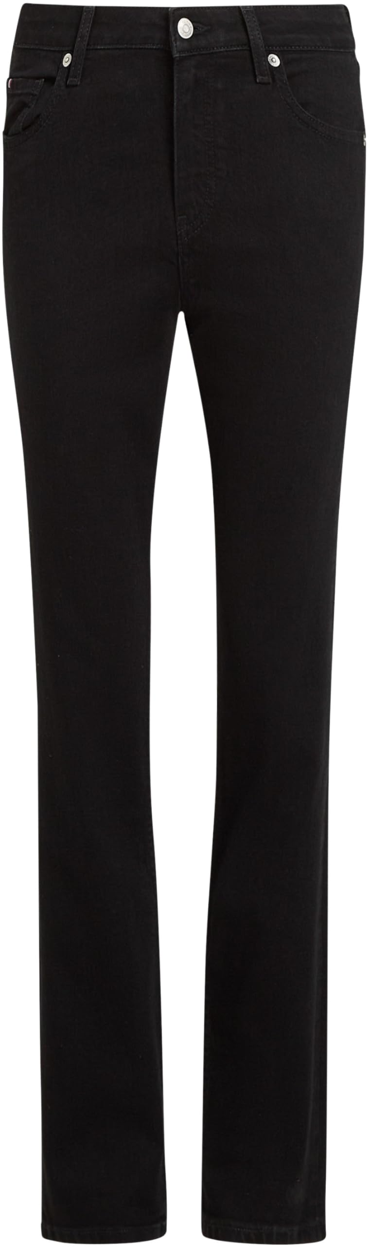 Tommy Hilfiger Donna Jeans Classic Straight Leg Fit, Nero (Black), 28W/28L