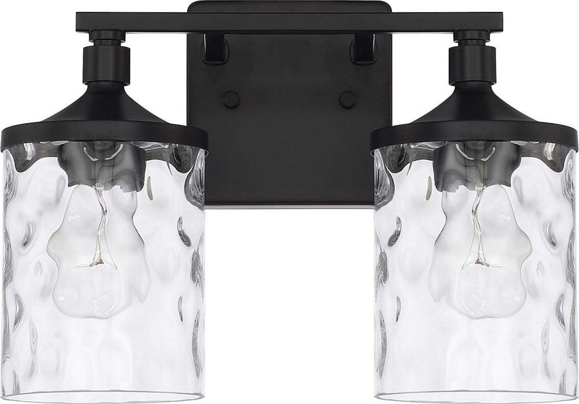 Capital LightingHomePlace 128821MB-451 Colton Vanity, 2-Light 200 Total Watts, Matte Black