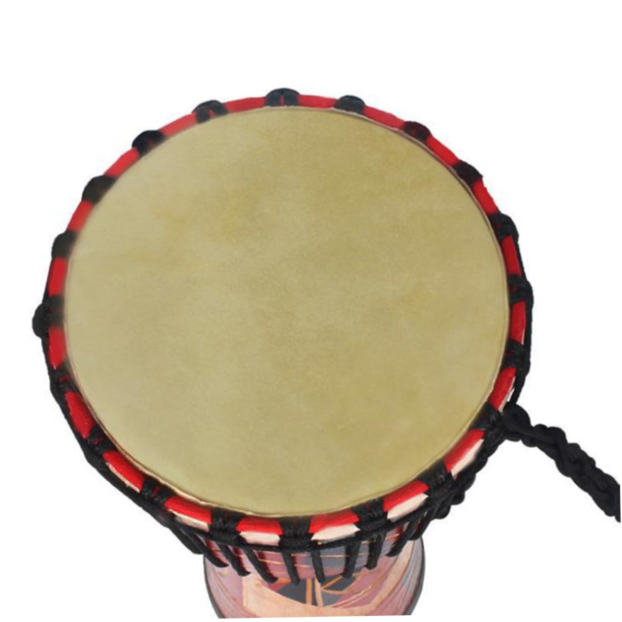 Generic 2pcs Genuine Goat Skin Drum Skin African Djembe Drum Replacement Soft Texture and Enhanced Sound