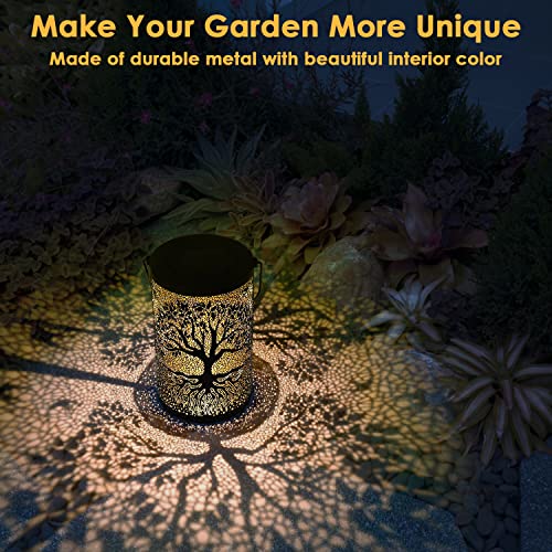 Zwoos Solar Lantern For Outdoor, Waterproof Solar Lights, Hanging/ Standing, For Balcony, Patio, Garden Decoration (Big Tree) #TOP3