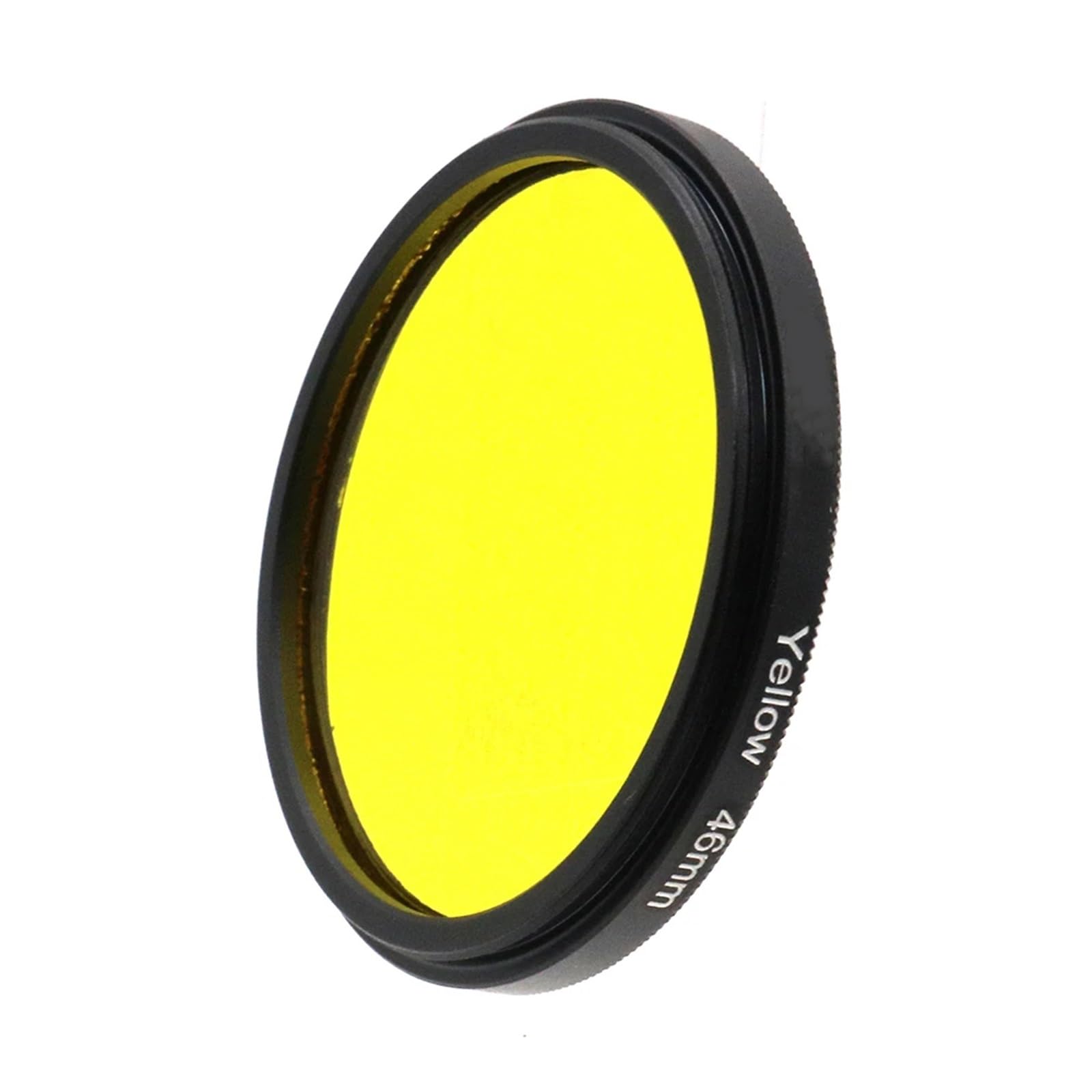 Filtres de Couleur complets, Rouge, Jaune, Vert, Bleu, Violet, Orange, 46 mm, Accessoire for Objectif d'appareil Photo Reflex numérique for Canon, for Nikon, for Sony(Yellow)