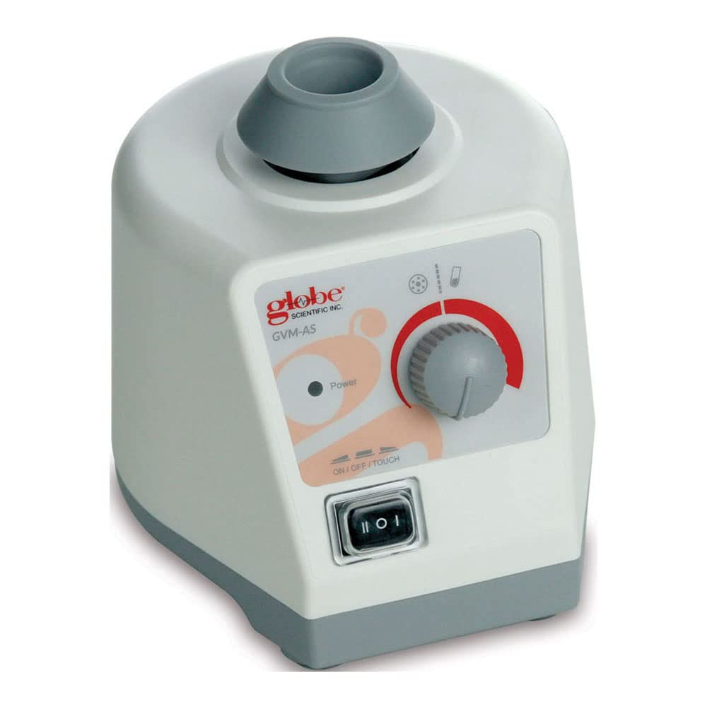 Globe Scientific GVM-AS-UK Vortex Mixer with UK Plug, Variable Speed, 230V, 50Hz