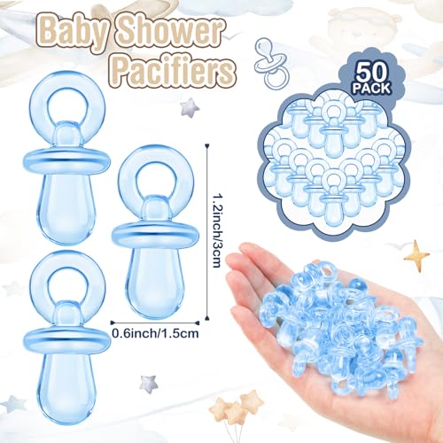 Image of Thyle 51 Pcs Airplane Pacifier Hunt Baby Shower Games Include Hunt Sign and 50 Acrylic Pacifiers for Adventure Await Baby Shower Game Decoration Sets Gender Reveal Newborn Announcement Party Decor
