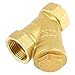 YWBL-WH Brass Strainer Filter Valve Connector 3/4 BSPP Thread High Hardness Y Shaped for Water Oil Separation Industrial Plumbing