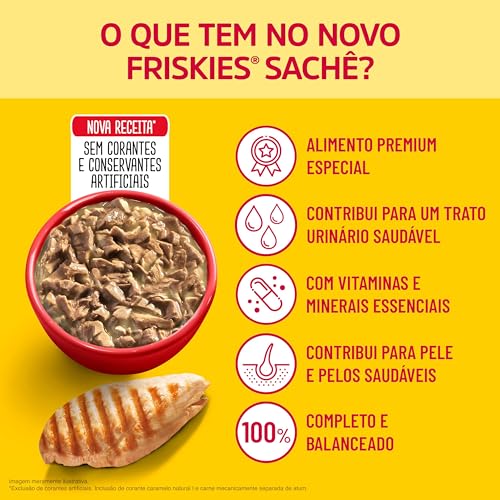 Ração Úmida Gatos Adultos FRISKIES Frango 85g