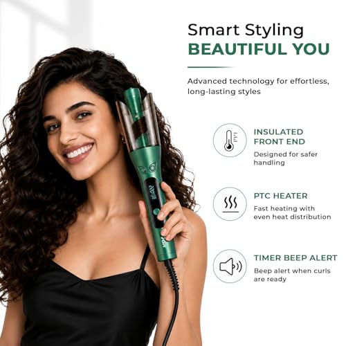Image of VGR V-583 Professional Electric Hair Curler | Stylish Hair Styling Powerful Automatic Professional Hair Curler | 360 Swivel Cord with 220 C Max Heat Setting