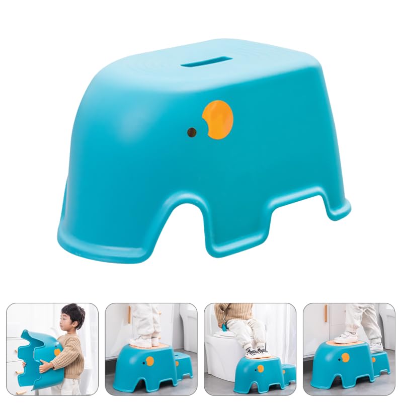 Image of Toddler Stool Anti-Slip Friction Foot Stool for Bathroom Kitchen Toilet Training Hand Washing 11.61 X 7.75 X 5.90 in Lightweight Kids