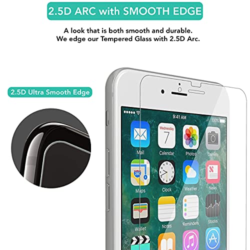 iPhone Schutzfolie iSOUL 4 Stück Panzerglasfolie für iPhone 6, 6s, 7, 8