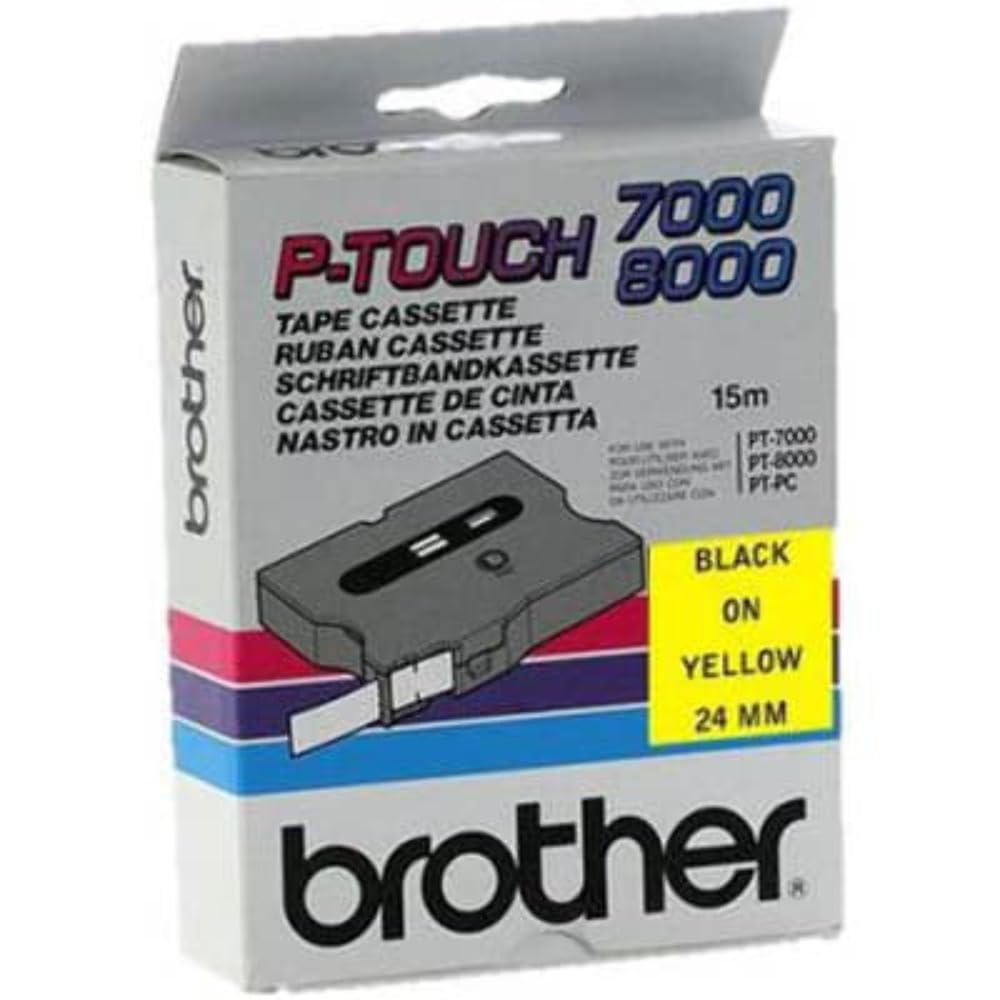 Brother TX-651 Thermodirektdrucktechnologie Schwarz/Gelb