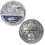 USS North Carolina BB-55 Battleship Warships of World War 2 Collectible Military Challenge Coin