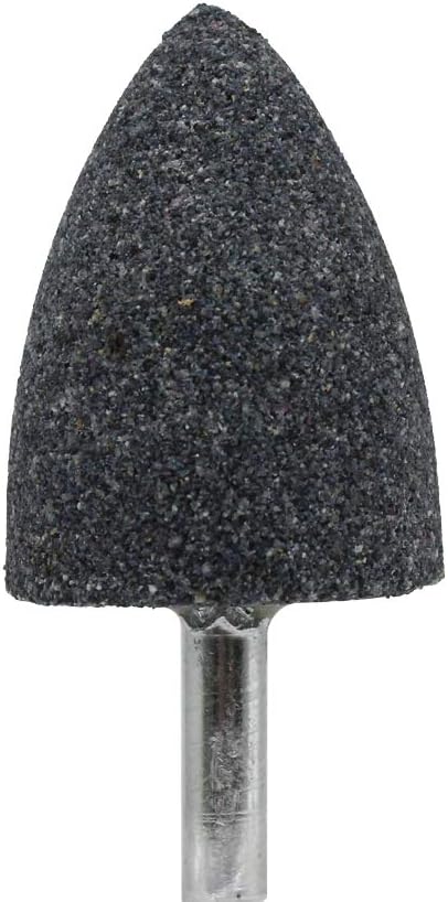 50Pcs 1/4”(6mm) Shank Conical Abrasive Grinding Stones,Abrasive Mounted Stone,Corundum Grinding Heads for Grinding And Polishing 6/5”(30mm) Head