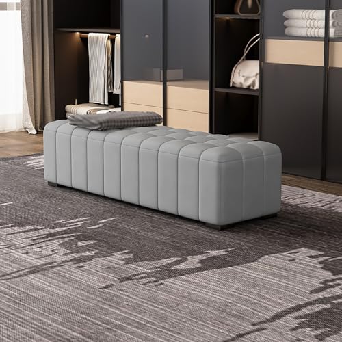 Banc de Rangement de Bout de Lit en Bois pour Chambre d'Adulte