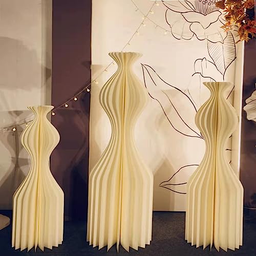 Vases en papier pliants ARIASS à structure incurvée pour centres de table - 2
