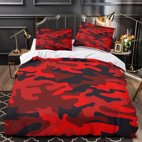 Housse de couette panda roux 260x220 en microfibre hypoallergénique pour lit king size - 2