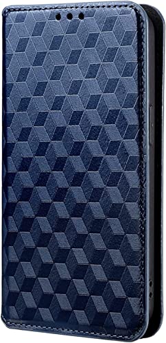 Étui portefeuille iPhone 13 Pro étui cuir clapet support magnétique bleu