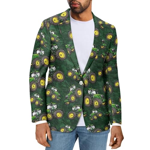 Casaul Blazer for Men's Sport Coat Lightweight One Button Business Suit Jackets with 2 Pockets