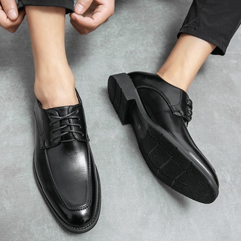 Men Oxford Superior Flexural Leather Fashion Dress Shoes Business Casual Derby Shoe for Wedding Evening Uniform Party Office Dress Shoes2