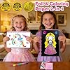 FUNNYB&G Foil Art Kinder Kunst & Bastelaktivität: Kreatives Reisespielzeug für DIY-Aktivität, Bastelset kinder | Geschenk Mädchen 4 5 6 7 8 9 Jahre(Prinzessin) #1
