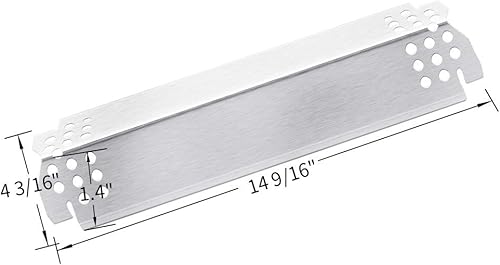 Miniatura 2 de Rejekar Piezas de repuesto para Nexgrill 720-0830H, 5 quemadores 720-0888, 720-0888N, paquete de 5 protectores de placa de calor para parrilla y kit