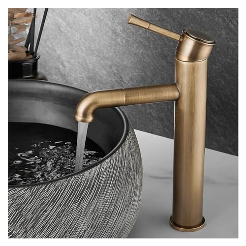 Mitigeur de salle de bain rétro en bronze pour vasque et lavabo vintage