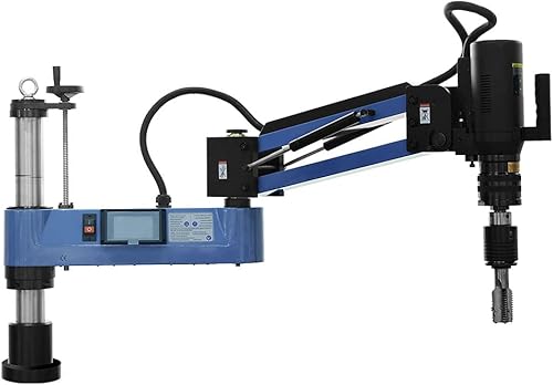 Miniatura 29 de USA Stock ZAC 110V M6-M30 - Máquina de roscado eléctrica de brazo flexible con brazo de roscado universal de 200 rpm, 12 pinzas TC820 ANSI incluidas