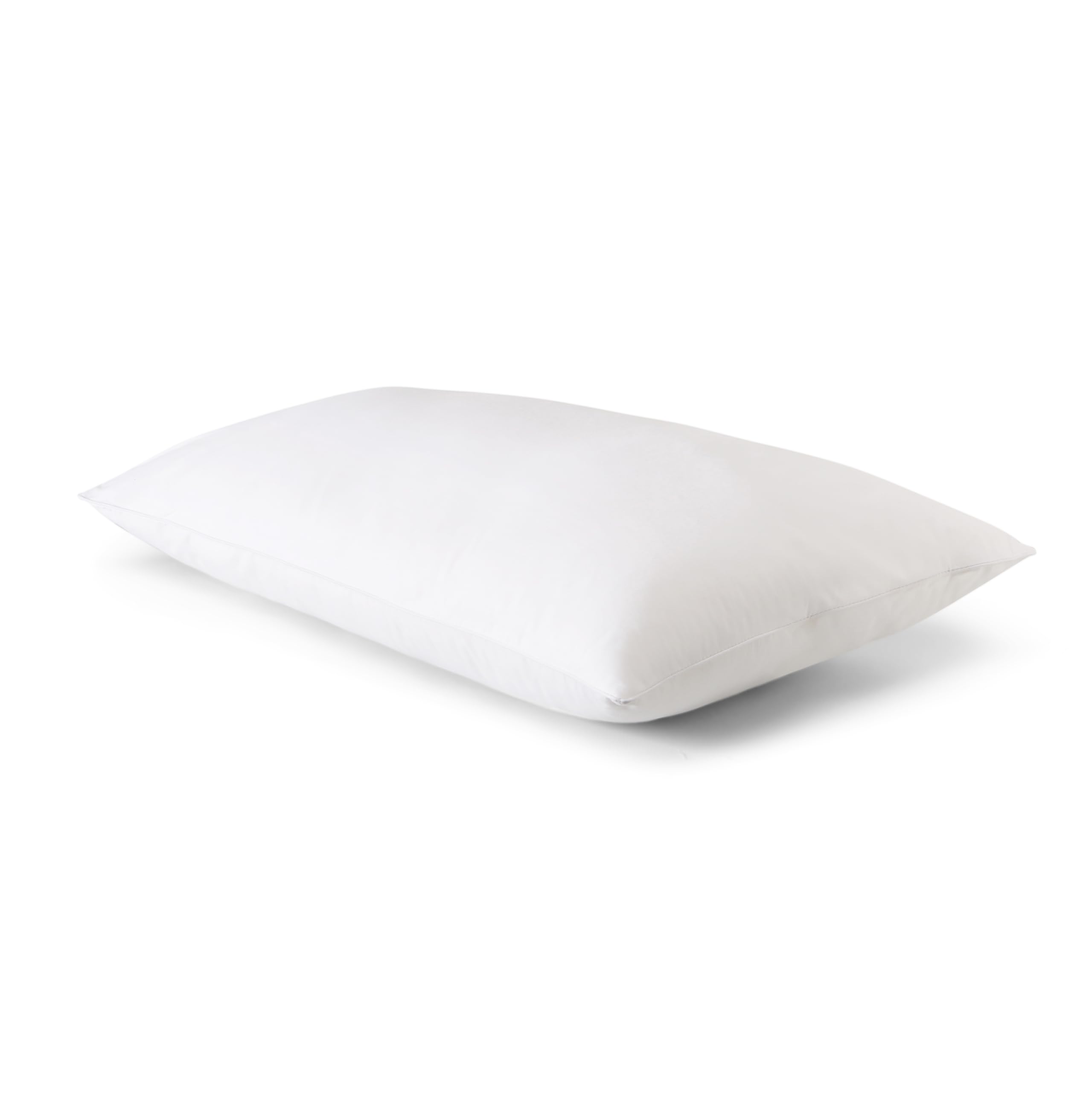 The Fine Bedding CompanySpundown Pillow - Soft Touch 100% Cotton Cover - Machine Washable - Hypoallergenic (Firm 1 Pack)