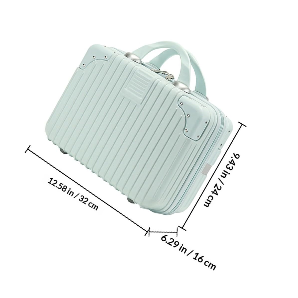 VILLCASE Valigetta Cosmetica Portatile Grande Capacità in Abs e Pc, Organizer per Make-up da Viaggio Design Compatibile per Trolley, per Casa e Viaggio