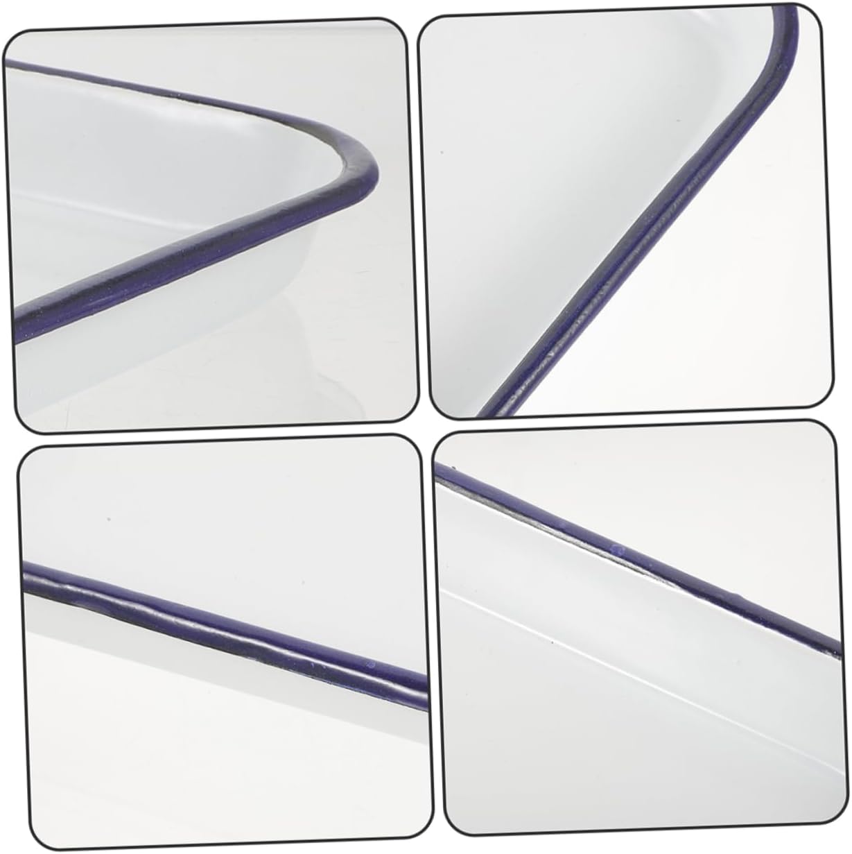 Enamel Rectangular Baking Tray Non Stick Wear Resistant Oven Pans for Kitchen Dishwasher Safe for Roasting and Baking