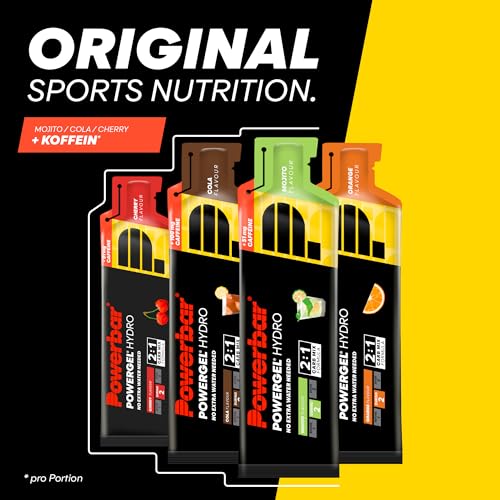 Powerbar - PowerGel Hydro - Cherry - 24x67ml - High Carb Energie Gel - Natrium - 51mg Koffein