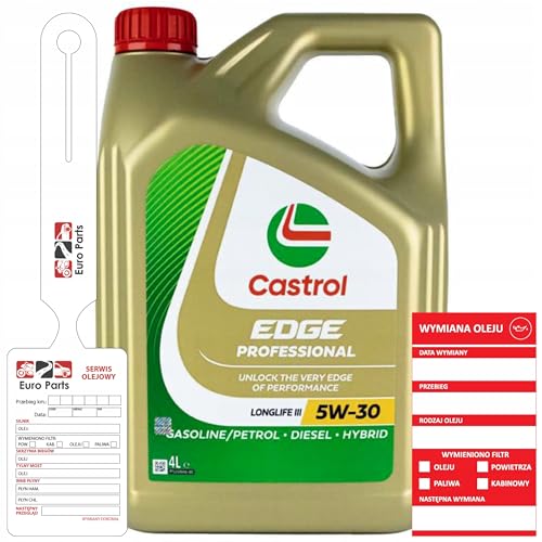 CASTROL Huile moteur EDGE Professional 5W-30 Huile synthétique Huile ACEA C3 LongLife III 4 L