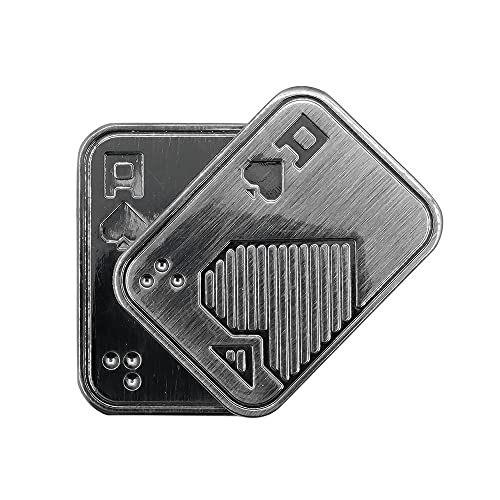 HOVCEH Fidget Slider Spielzeug, Metall Poker Fidget Slider Fidget Toys, Fidget Slider Magnet, Angst Stressabbau Spielzeug Studenten Büroangestellte Arbeiter Kinder Erwachsene, Haptische Dekompression Cover