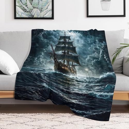 Jeté de canapé pirate chaud et doux qui ne se décolore pas au lavage en machine - 3