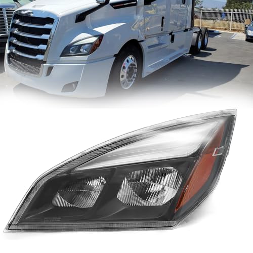 LEAVAN LED Headlights Assembly Fit for 2018-2024 Freightliner Cascadia Headlamps Head Light Lamp W/Bulbs Housing Left Driver Side