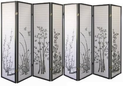 Select Bamboo, Flowers - Divisor de habitación de 3 a 8 paneles (flor, 3)