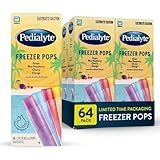 Pedialyte Electrolyte Solution Freezer Pops | Seasonal Packaging | Hydration Variety Pack—Grape, Blue Raspberry, Cherry, Orange | Pack of 64