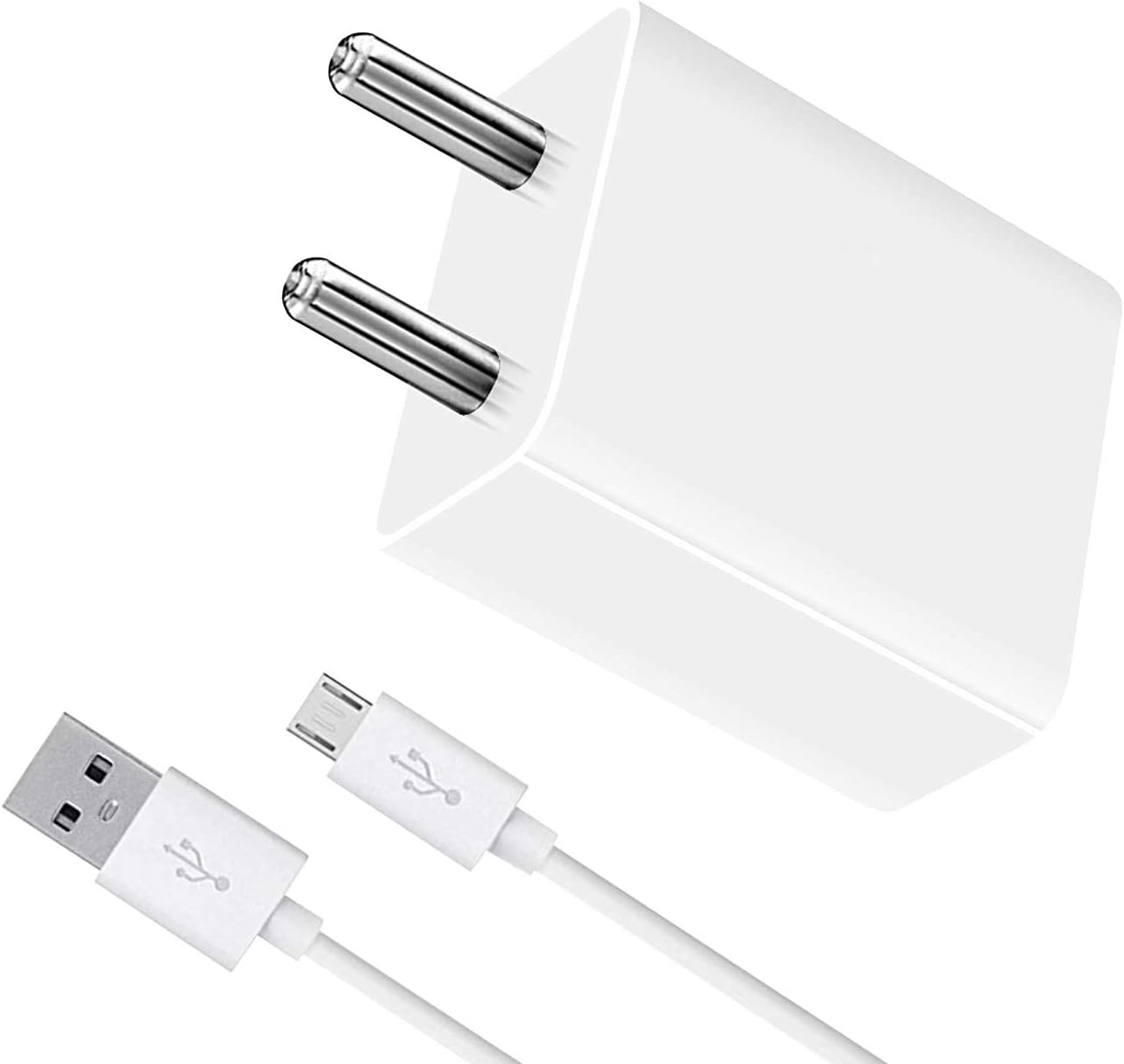 Fast Charger for HTC Desire 610 | Hi Speed Travel Charger with 1 Meter Micro USB Charging Data Cable (2.1 Amp,ABB1, White)