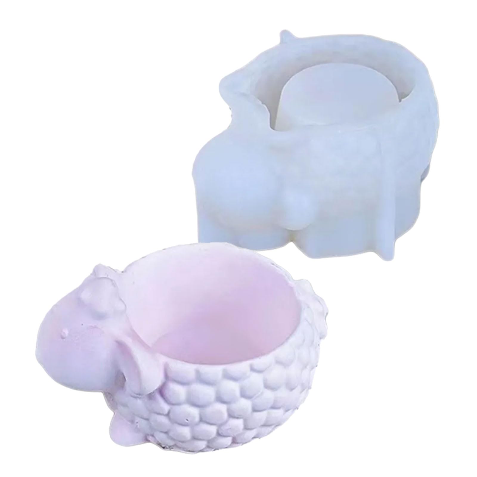 Moldes de silicona hechos a mano para macetas, moldes de silicona con forma de animal, ideales para macetas de flores