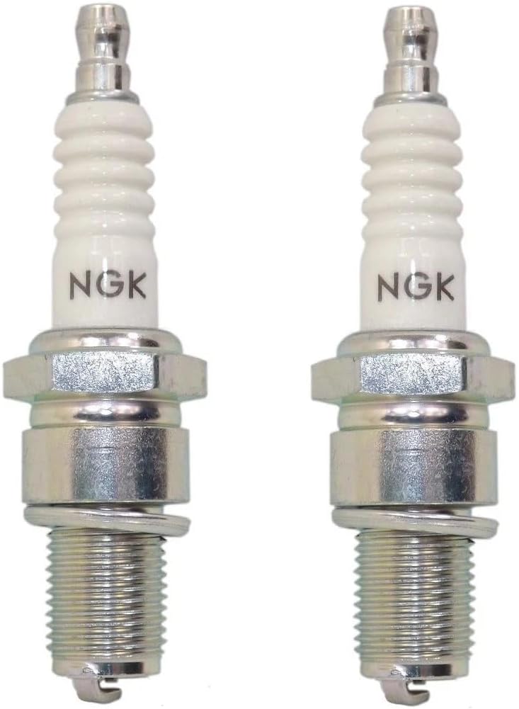 Universal Engine Spark Plug (2-Pack) - Replacement Part #7734, Compatible with NGK BPR5ES, Honda, Troy-Bilt, Cub Cadet Battery-Powered Mowers